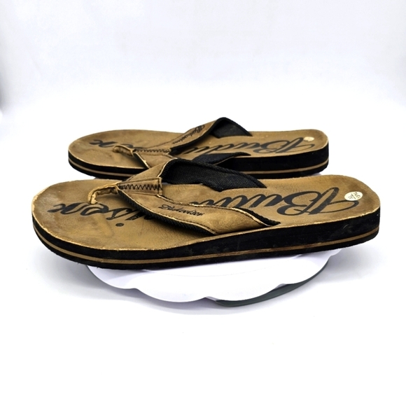 Budweiser Shoe Men 14 Thong Sandals Brown - Picture 1 of 8